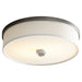 Quorum Home Oxygen - 3-694-24 - LED Ceiling Mount - Satin Nickel W/ White Grass