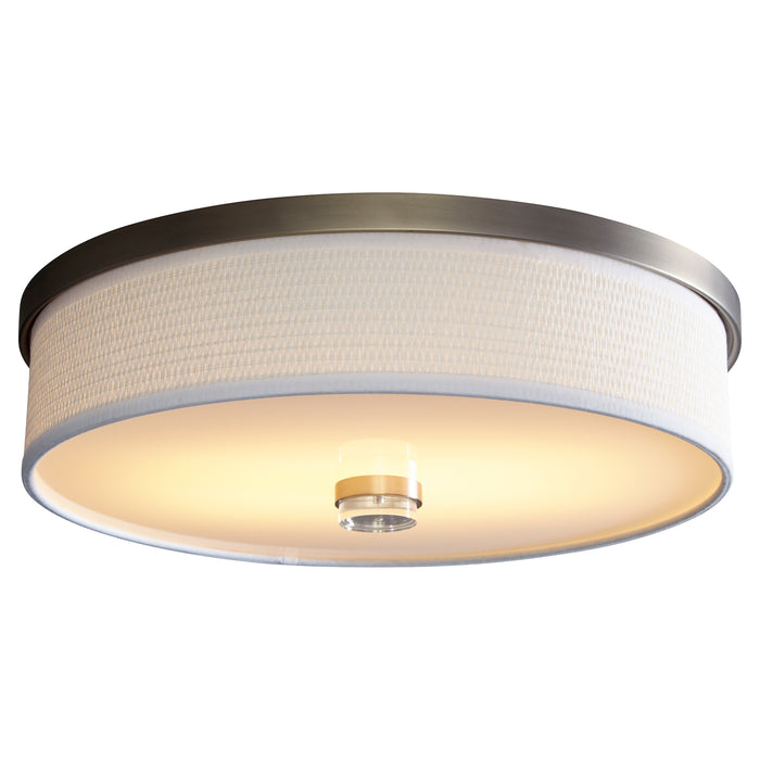 Quorum Home Oxygen - 3-694-24 - LED Ceiling Mount - Satin Nickel W/ White Grass