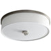 Quorum Home Oxygen - 3-694-24 - LED Ceiling Mount - Satin Nickel W/ White Grass