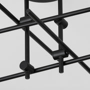 MIKA Four Light SEMI-FLUSH - Black