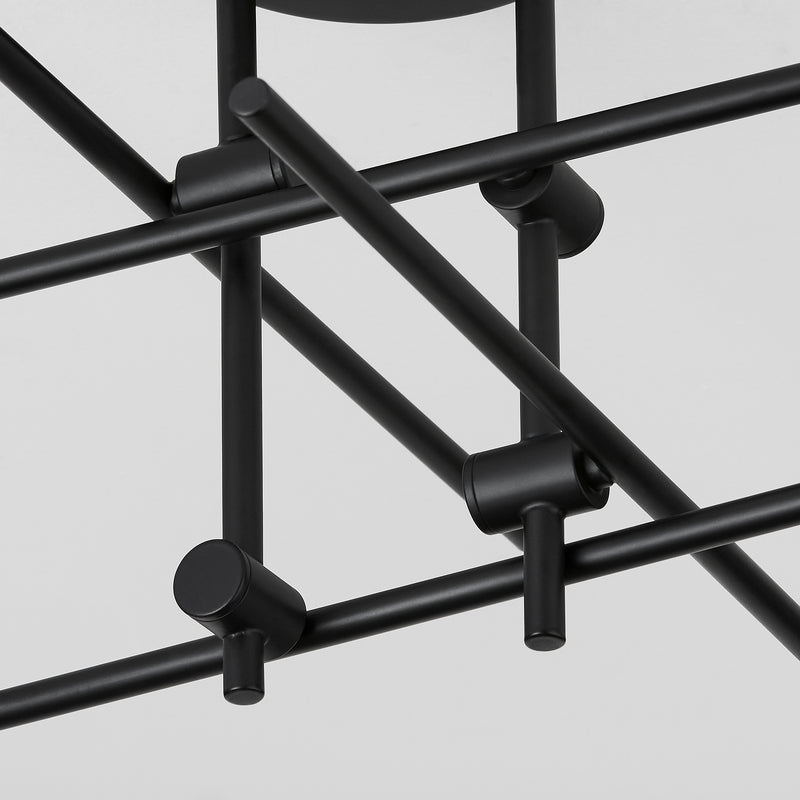 MIKA Four Light SEMI-FLUSH - Black