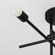 MIKA Four Light SEMI-FLUSH - Black