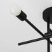 MIKA Four Light SEMI-FLUSH - Black
