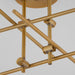 MIKA Four Light SEMI-FLUSH - Brushed Brass