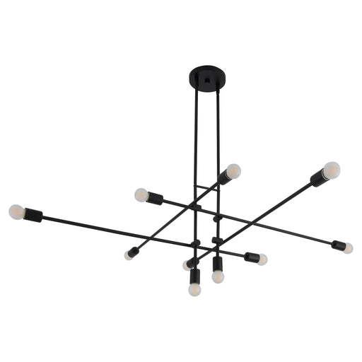 MIKA Ten Light Chandelier - Black