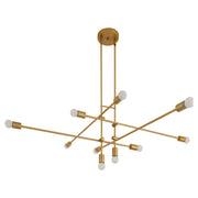 MIKA Ten Light Chandelier - Brushed Brass