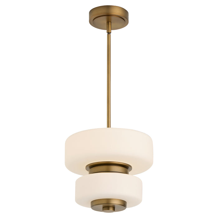 FAVO 12" 5CCT Pendant in Brushed Brass