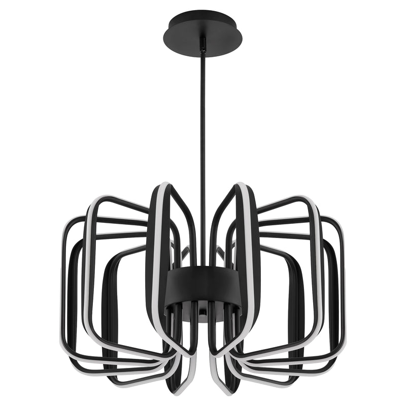 ROTO Twelve Light 5CCT Pendant - Black