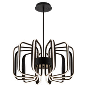 ROTO Twelve Light 5CCT Pendant - Black