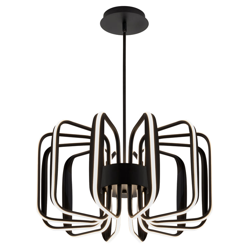 ROTO Twelve Light 5CCT Pendant - Black