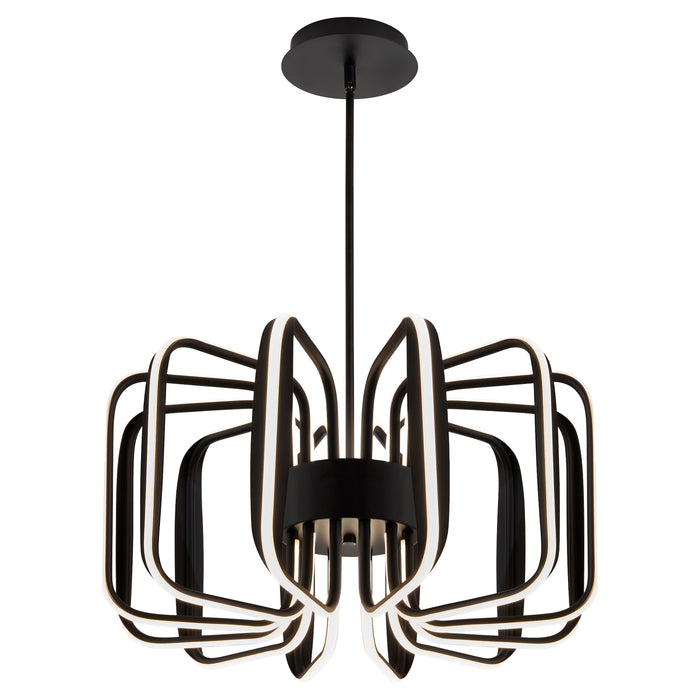 ROTO Twelve Light 5CCT Pendant - Black