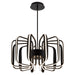 ROTO Twelve Light 5CCT Pendant - Black