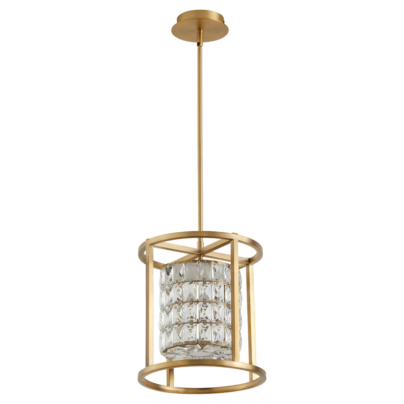Quorum Home Oxygen - 3-877-40 - LED Pendant - Aged Brass
