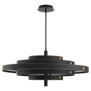 BOREALIS 36" Leather Pendant - Black