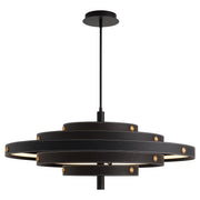 BOREALIS 36" Leather Pendant - Black
