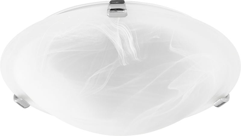 Quorum Home Quorum - 3000-12-62 - Two Light Ceiling Mount - Polished Nickel w/ Faux Alabaster