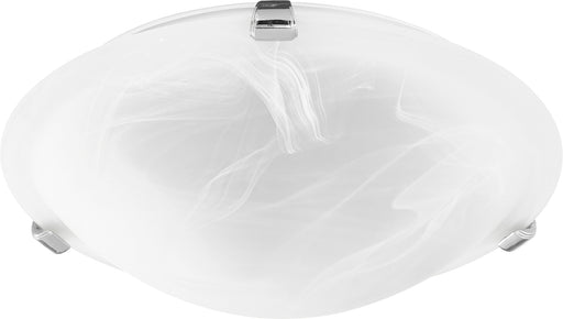 Quorum Home Quorum - 3000-12-62 - Two Light Ceiling Mount - Polished Nickel w/ Faux Alabaster