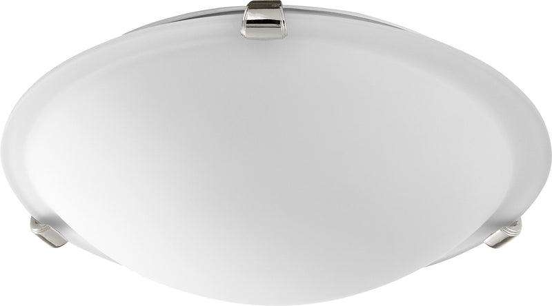 Quorum Home Quorum - 3000-12162 - Two Light Ceiling Mount - Polished Nickel w/ Satin Opal