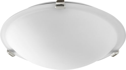 Quorum Home Quorum - 3000-12162 - Two Light Ceiling Mount - Polished Nickel w/ Satin Opal