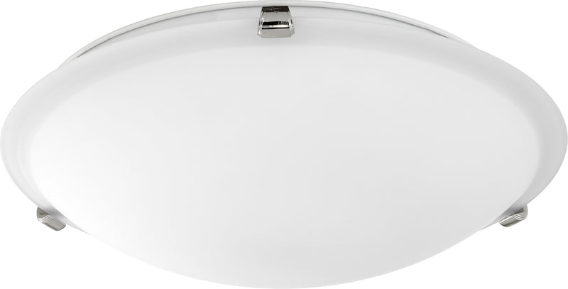 Quorum Home Quorum - 3000-16162 - Three Light Ceiling Mount - Polished Nickel w/ Satin Opal