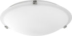 Quorum Home Quorum - 3000-16162 - Three Light Ceiling Mount - Polished Nickel w/ Satin Opal