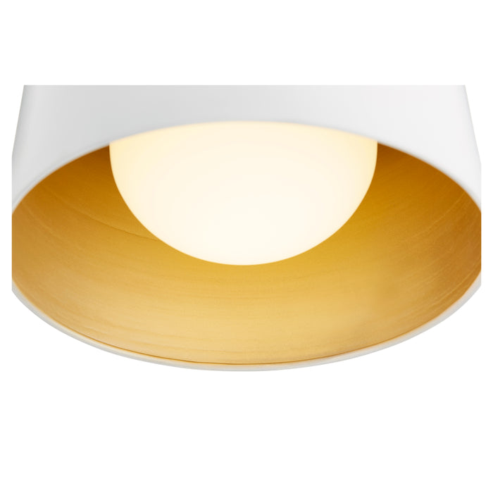 Quorum Home Quorum - 3003-11-8 - One Light Ceiling Mount - Studio White