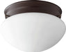 Quorum Home Quorum - 3023-6-86 - One Light Ceiling Mount - Oiled Bronze w/ Satin Opal