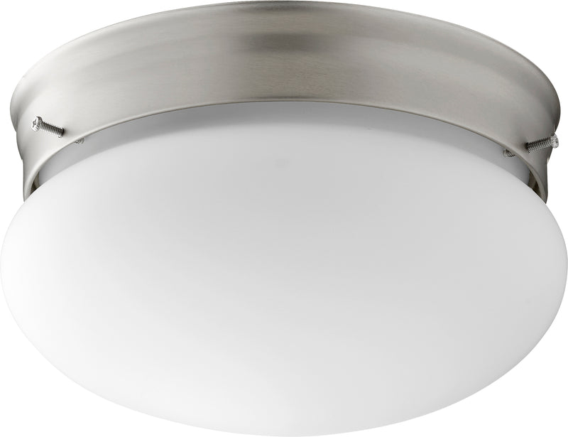 Quorum Home Quorum - 3023-8-65 - Two Light Ceiling Mount - Satin Nickel w/ Satin Opal