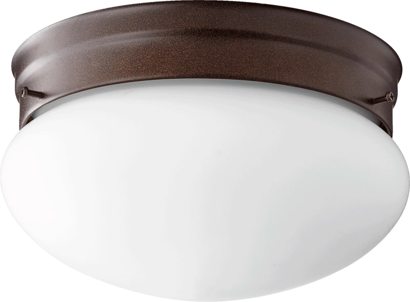 Quorum Home Quorum - 3023-8-86 - Two Light Ceiling Mount - Oiled Bronze w/ Satin Opal