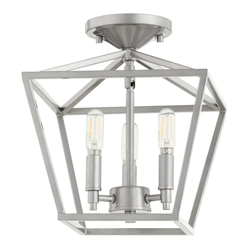 Quorum Home Quorum - 304-10-64 - Three Light Ceiling Mount - Classic Nickel