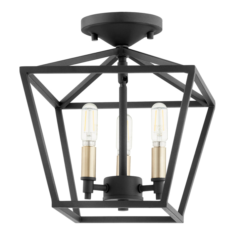 Quorum Home Quorum - 304-10-69 - Three Light Dual Mount - Textured Black