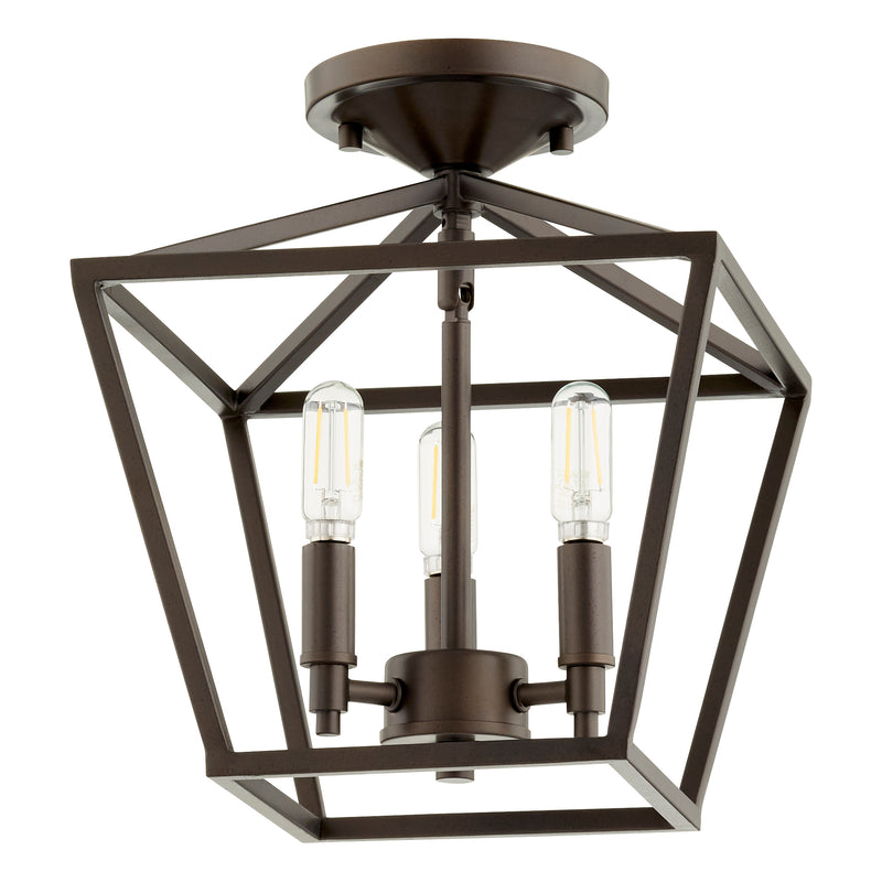 Quorum Home Quorum - 304-10-86 - Three Light Dual Mount - Oiled Bronze