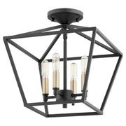 Quorum Home Quorum - 304-13-69 - Four Light Dual Mount - Textured Black