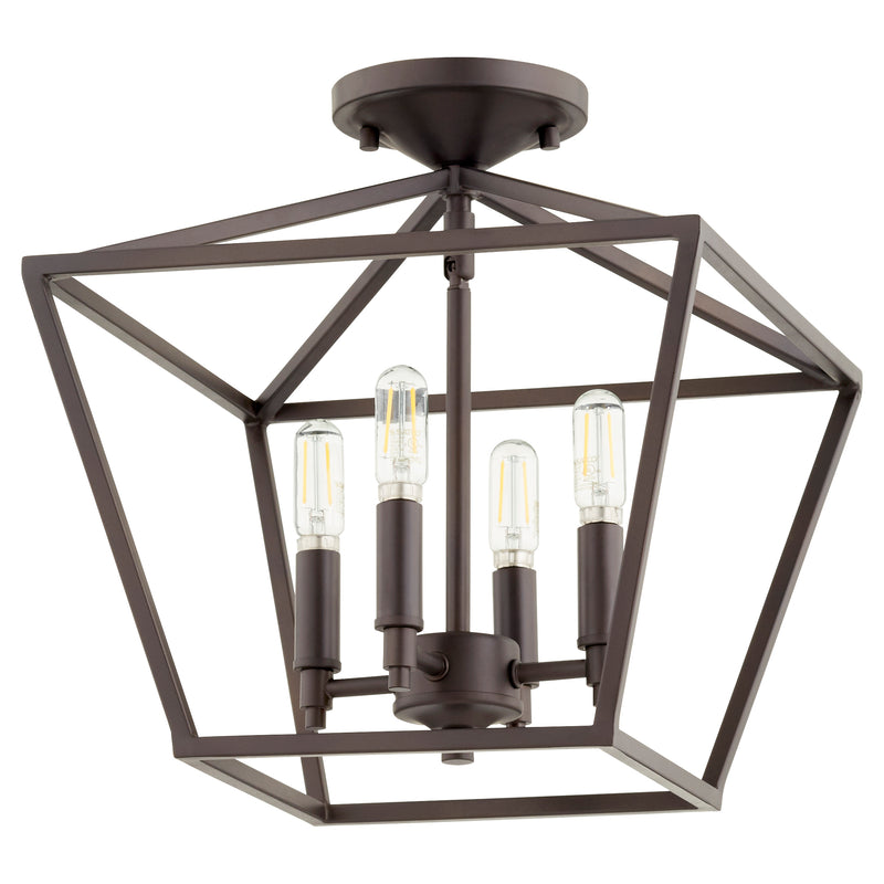 Quorum Home Quorum - 304-13-86 - Four Light Dual Mount - Oiled Bronze