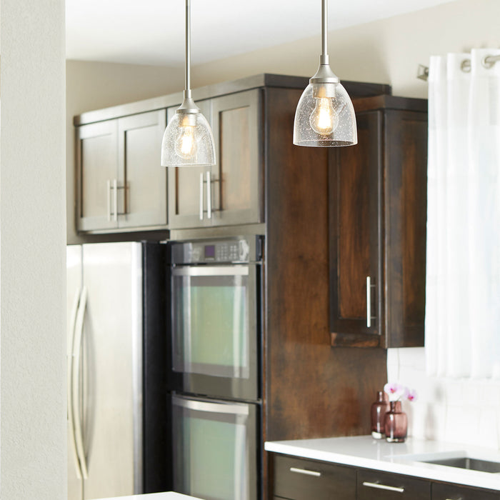 Quorum Home Quorum - 3059-265 - One Light Pendant - Satin Nickel w/ Clear/Seeded