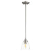 Quorum Home Quorum - 3059-265 - One Light Pendant - Satin Nickel w/ Clear/Seeded