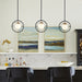 Quorum Home Quorum - 306-6980 - One Light Pendant - Textured Black w/ Aged Brass