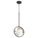 Quorum Home Quorum - 306-6980 - One Light Pendant - Textured Black w/ Aged Brass