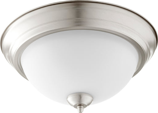 Quorum Home Quorum - 3063-13-65 - Two Light Ceiling Mount - Satin Nickel w/ Satin Opal