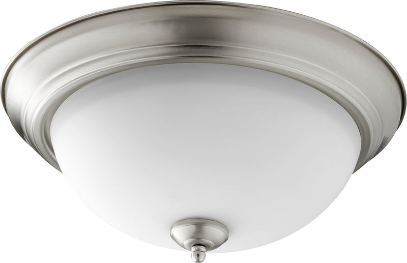 Quorum Home Quorum - 3063-15-65 - Three Light Ceiling Mount - Satin Nickel w/ Satin Opal