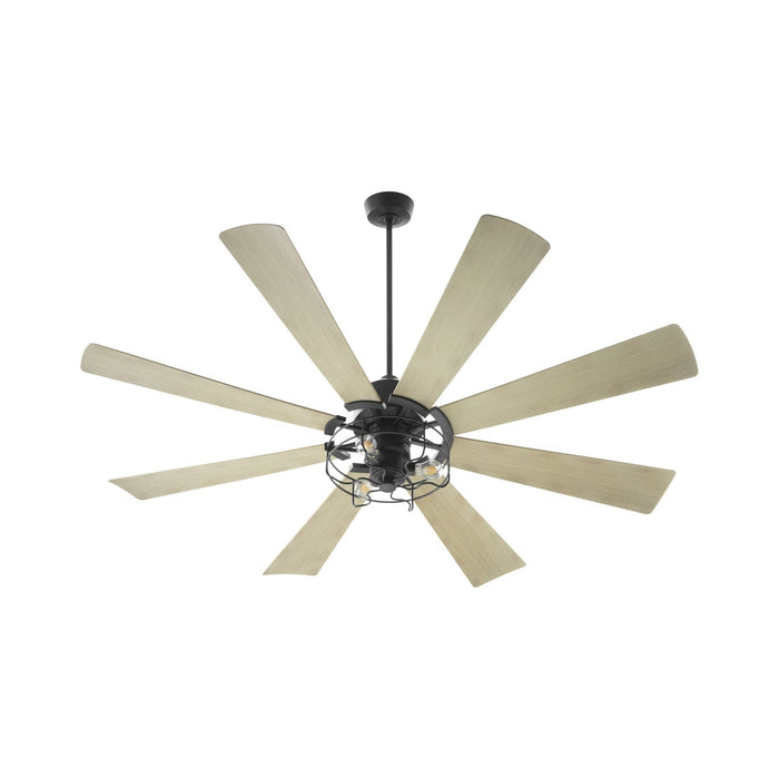 MOD 72" Damp Listed Matte Black Ceiling Fan