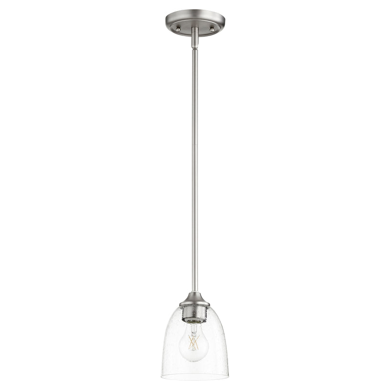 Quorum Home Quorum - 3127-265 - One Light Pendant - Satin Nickel w/ Clear/Seeded