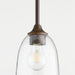 Quorum Home Quorum - 3127-286 - One Light Pendant - Oiled Bronze w/ Clear/Seeded
