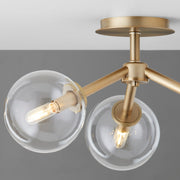 Quorum Home Quorum - 3132-21-80 - Three Light Ceiling Mount - Aged Brass