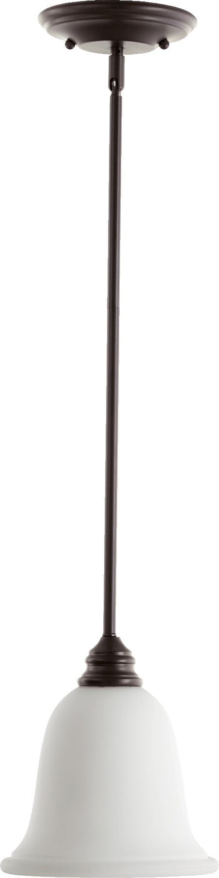 Quorum Home Quorum - 3154-186 - One Light Pendant - Oiled Bronze w/ Satin Opal