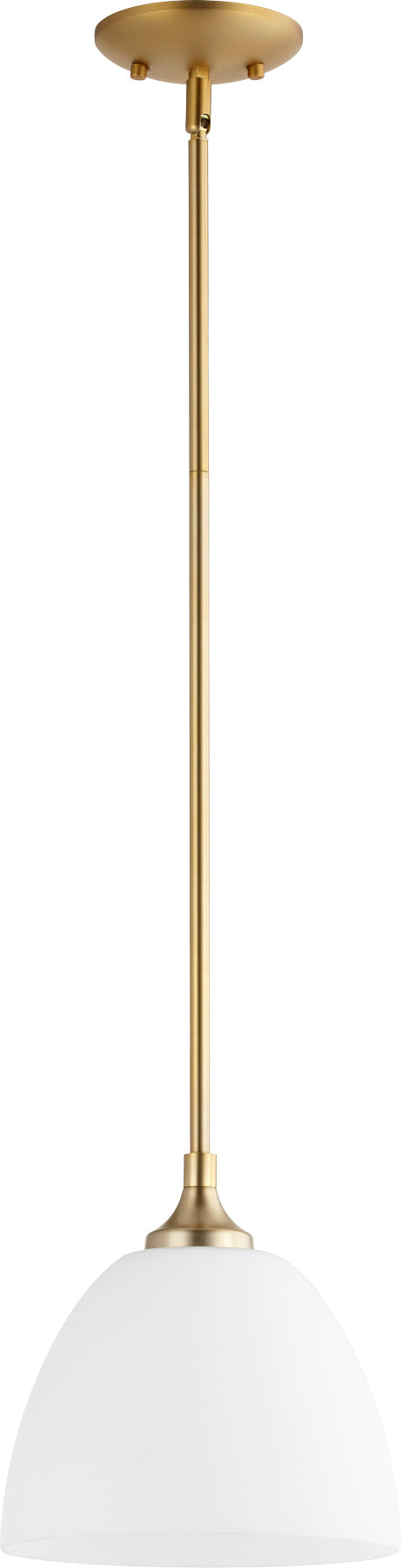 Quorum Home Quorum - 3159-80 - One Light Pendant - Aged Brass
