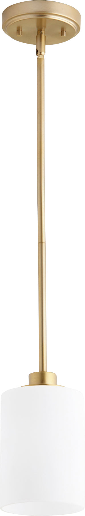 Quorum Home Quorum - 3207-80 - One Light Pendant - Aged Brass