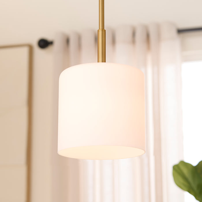 RUTHERFORD 1 Light Pendant - Brushed Brass