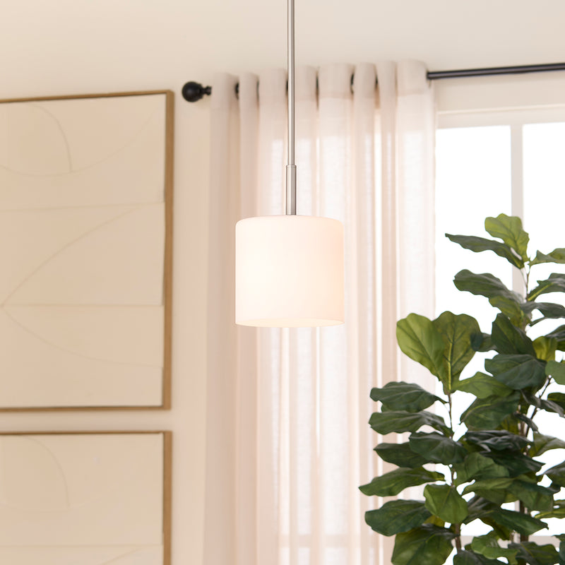 RUTHERFORD 1 Light Pendant - Satin Nickel