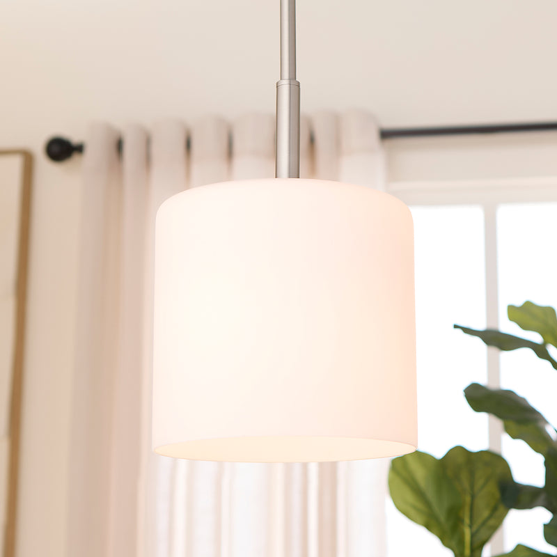 RUTHERFORD 1 Light Pendant - Satin Nickel